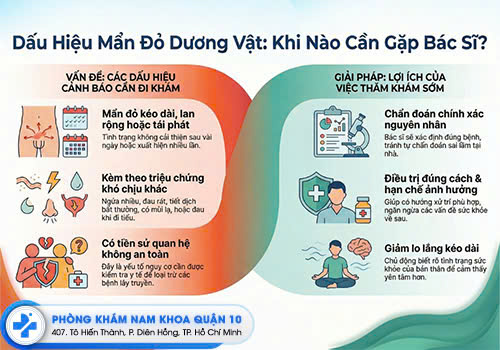 Các trường hợp nam giới cần thăm khám chuyên khoa.
